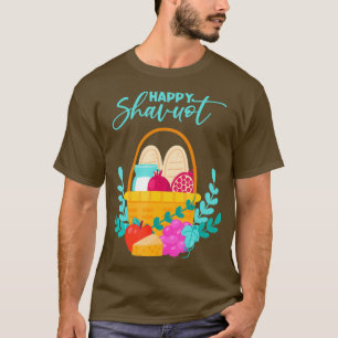 Happy Shavuot Joods feest Hebreeuws jodendom T-shirt