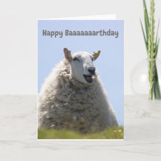Happy Sheep Birthday Kaart
