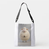 Happy Sheep Canvas tas (Achterkant)