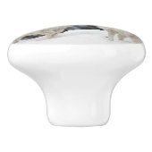 Happy Sheep-familie Keramische Knop (Zijkant)