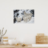 Happy Sheep-familie Poster (Keuken)
