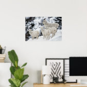 Happy Sheep-familie Poster (Thuiskantoor)