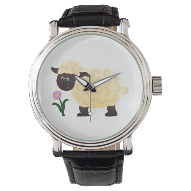 Happy Sheep Horloge (Voorkant)