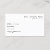 Happy Sheep in Field Photography - Visitekaartje (Achterkant)