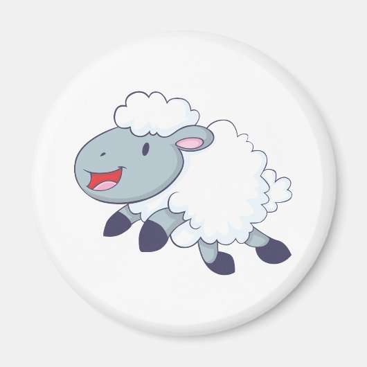 Happy Sheep Magneet (Voorkant)
