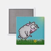 Happy Sheep Magnet (Voorkant / Achterkant)