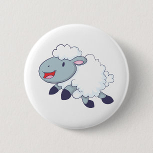 Happy Sheep Ronde Button 5,7 Cm