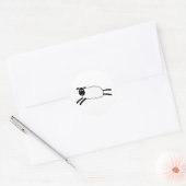 Happy Sheep Ronde Sticker (Envelop)