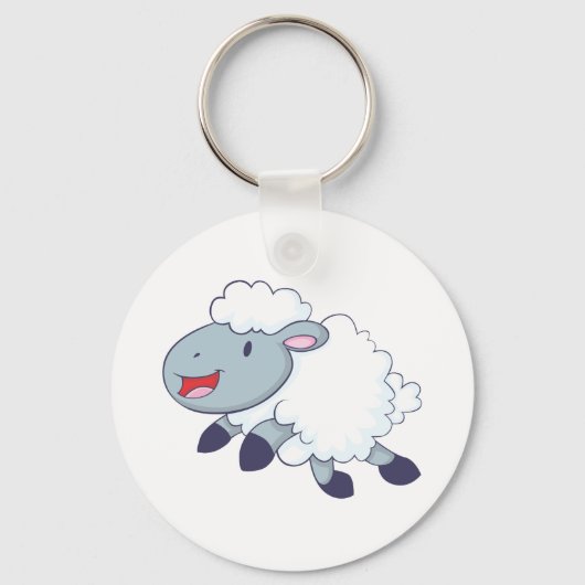 Happy Sheep Sleutelhanger (Voorkant)