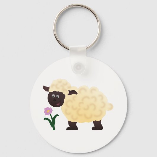 Happy Sheep Sleutelhanger (Voorkant)