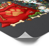 Happy Sheepadoodle Christmas Lights Dog Mom Sheepa Poster (Hoek)