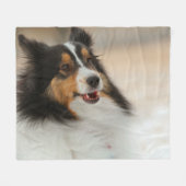 Happy Shelty Baby Blanket Fleece Deken (Voorkant (Horizontaal))
