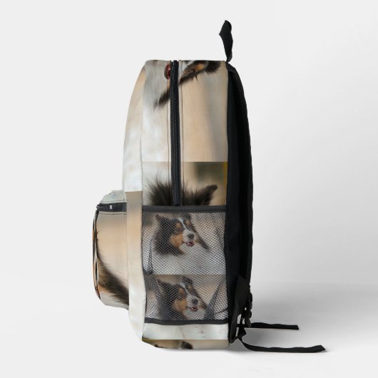 Happy Shelty Bedrukte Rugzak (Rechts)