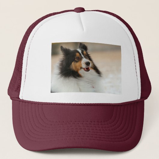 Happy Shelty T-Shirt Trucker Pet (Voorkant)