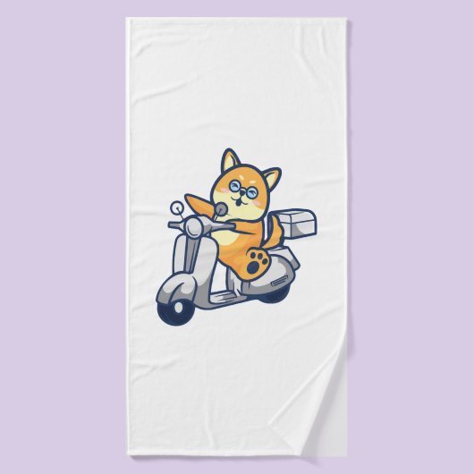 Happy Shiba Inu Badhanddoek (Badhanddoek)