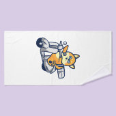Happy Shiba Inu Badhanddoek (Badhanddoek)