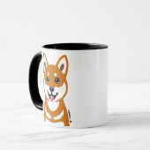 Happy Shiba Inu cartoon Mok (Voorkant links)