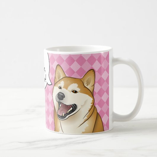 Happy Shiba Inu Japans "Honden zijn liefde" Koffiemok (Rechts)