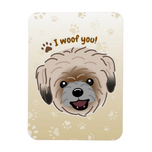 Happy Shih Tzu Hondenliefhebber I Woof You Paws Magneet