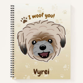 Happy Shih Tzu Hondenliefhebber I Woof You Paws Notitieboek