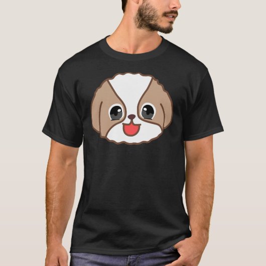 Happy Shih Tzu T-shirt (Voorkant)
