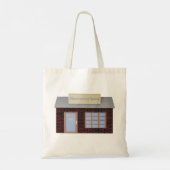 Happy Shopping Tote Bag (Achterkant)