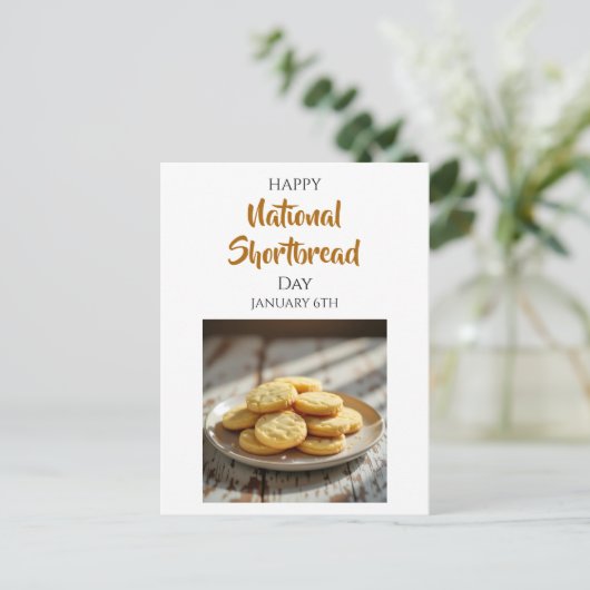 Happy Shortbread Day | January 6th Briefkaart (Staand voorkant)