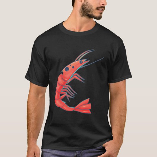 Happy Shrimp T-shirt (Voorkant)