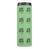 Happy Silhouette Dancers Green Thermosbeker (Achterkant)
