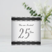 Happy Silver Jubileum 25 jaar Kaart (Staand voorkant)