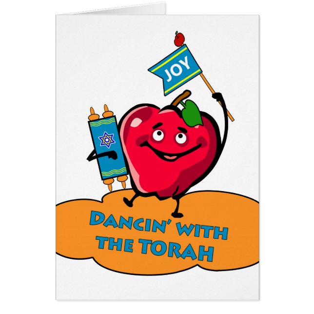 Happy Simchat Torah, dansen met de Torah, Apple (Voorkant)