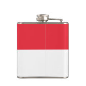 Happy Singapore Nationale Dag Singapore Vlag Heupfles (Achterkant)