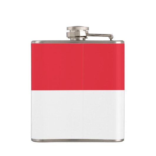 Happy Singapore Nationale Dag Singapore Vlag Heupfles (Achterkant)