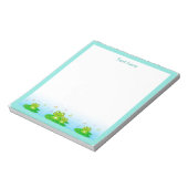 Happy Singing Frogs Eenvoudig Notitieblok (Linkerzijde)