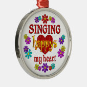 Happy Singing Metalen Ornament (Rechts)