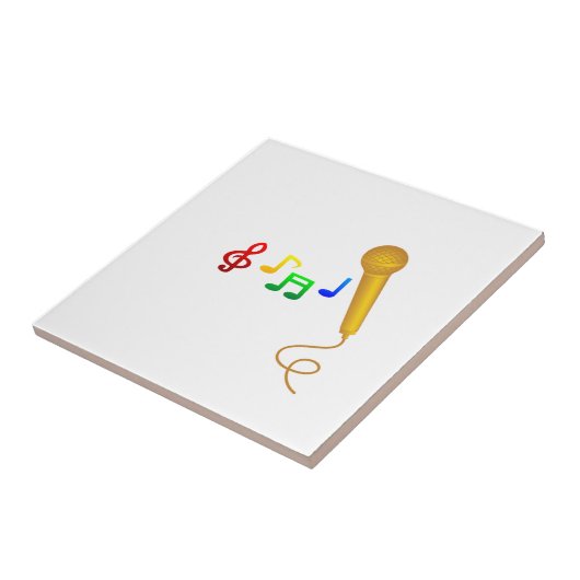 Happy Singing Music Karaoke Tegeltje (Zijkant)