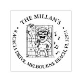 Happy Singing Opa thema Zelfinktende Stempel (Design)