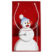 Happy Singing Snowman Musical Christmas Klein Cadeauzakje (Achterkant)