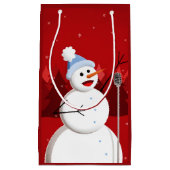 Happy Singing Snowman Musical Christmas Klein Cadeauzakje (Voorkant)