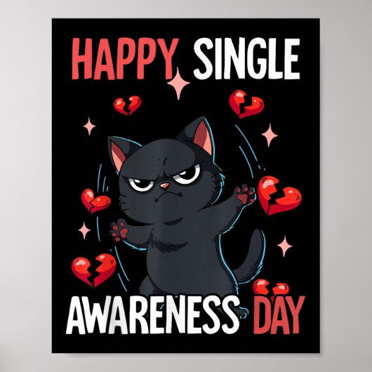 Happy Single Awareness Day Poster (Voorkant)