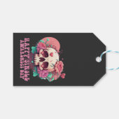 Happy Single Awareness Day Valentijnse schedel Cadeaulabel (Voorkant (Horizontaal))