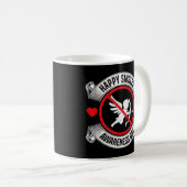 Happy Singles Awareness Day Anti-Cupid Anti-Valent Koffiemok (Voorkant rechts)