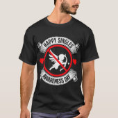 Happy Singles Awareness Day Anti-Cupid Anti-Valent T-shirt (Voorkant)