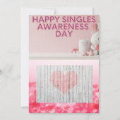 Happy Singles Awareness Day Feestdagenkaart (Voorkant)