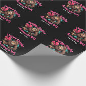 Happy Singles Awareness Day viert de liefde Cadeaupapier (Hoek)