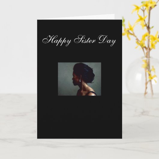 Happy Sister Day, Happy Sister Day!!, Happy Sis... Kaart (Gele Bloem)