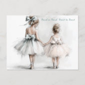 Happy Sister Day Wenskaart Pastel Mode Feestdagenkaart (Voorkant)