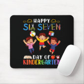 Happy Six Seven Day Of Kindergarten Student Back T Muismat (Met muis)