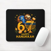 Happy Six Seven Hanukkah Funny Meme Menorah Sloth  Muismat (Met muis)