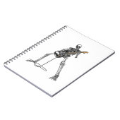 Happy Skeleton Guitar Guy Spooky Halloween Notitieboek (Linkerzijde)